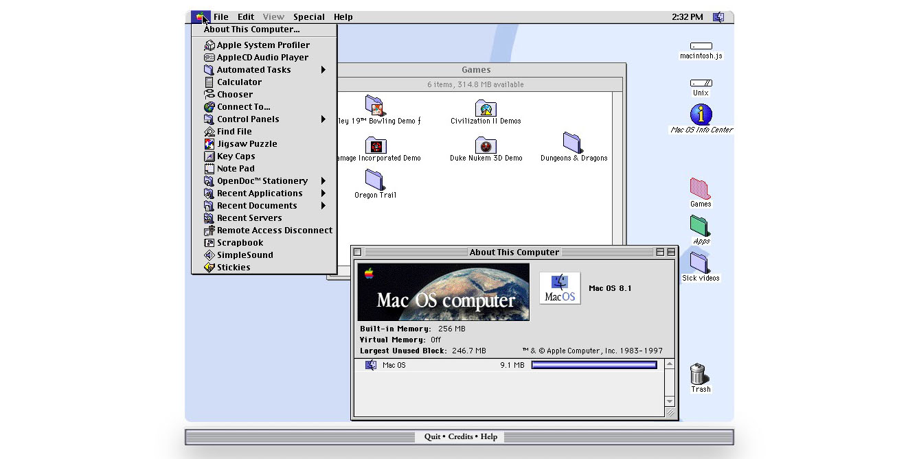 mac os7 pc emulator